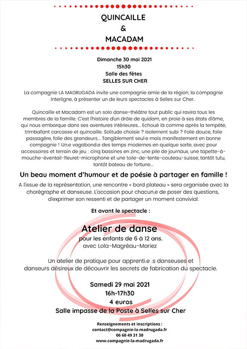 atelier danse enfants selles sur cher